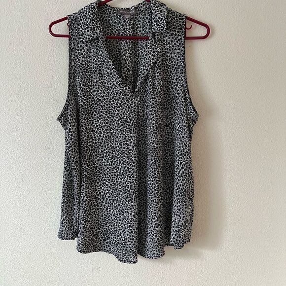 peace Pearls sleeveless pullover collared Top size XL - Picture 1 of 5
